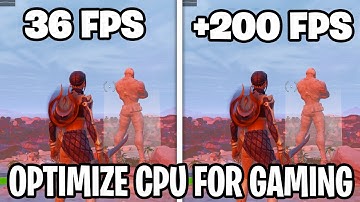 How To Optimize CPU/Processor For Gaming 🔧 Fix FPS Drops & MAX FPS (2021)