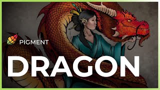 Color The Dragon | Pigment Digital Coloring Tips and Tricks | Pixite Apps screenshot 2