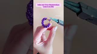 😍 Beautiful beaded earring🥰 Easy  jewellery Making class #diy #jewellerymakingclass #earring #shorts