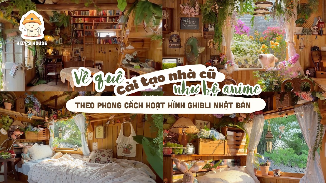 Về quê cải tạo căn nhà theo phong cách anime Ghibli Nhật Bản #caitaonha #ghiblihouse #nhadep