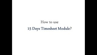 flexeapp 15 days timesheet