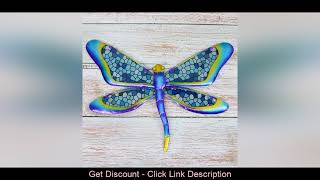 Top Metal Dragonfly Wall Decoration for Home and Garden Outdoor Statues and Sculptures Animal for Y