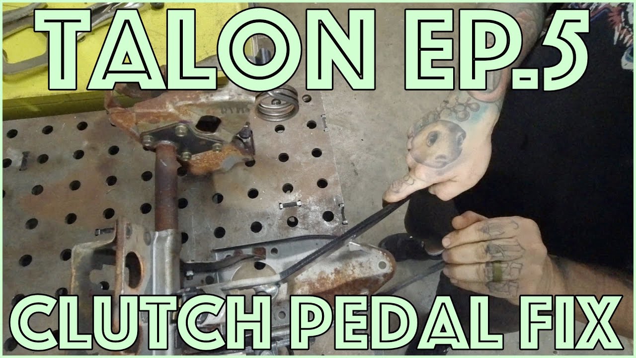 Talon TSi Ep.5 Fixing a bad clutch pedal, patching floorpan, and new