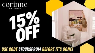 Save 15% with Discount Code STOCKSPROM | Corinne Melanie Art Prints & Home Décor Transformation