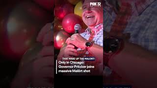 WATCH: Gov. Pritzker joins massive Malört toast in Chicago