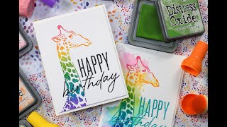 Multi-Colored Stamping - Inking with Pint Size Pouncers