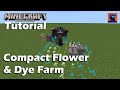 Compact Flower &amp; Dye Farm - MANY MANY FLOWERY THINGS! Minecraft Bedrock 1.19 Redstone Tutorial