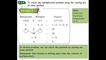 To Check Multiplication and division problem using casting out nines  method