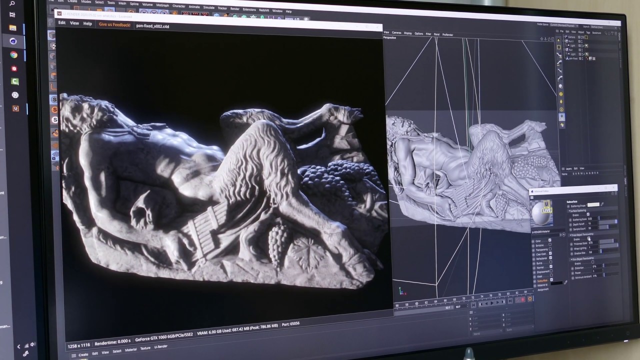 Subsurface Scattering Sneak Peek - U-RENDER - YouTube
