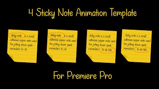 STICKY NOTE Animation template
