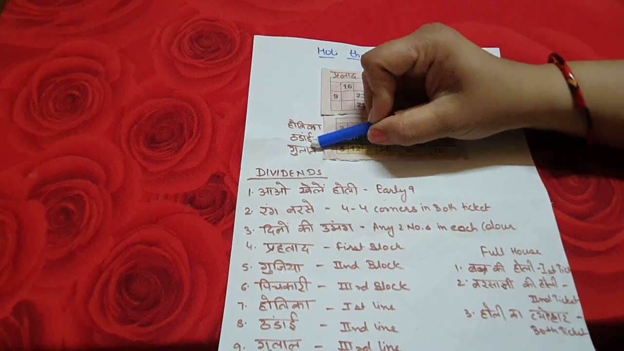 #Holi🌈 Theme Tambola😀 Game In😎 Standard Ticket🎫.#बुरा😁 ना मानो🤣 होली है।