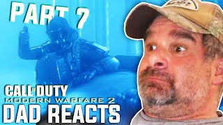 Dad Reacts to Oil Rig Mission In MW2 Remastered - Walkthrough Part 7