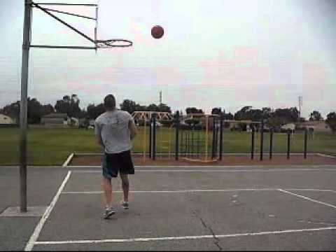 39 year old can still dunk (barely)