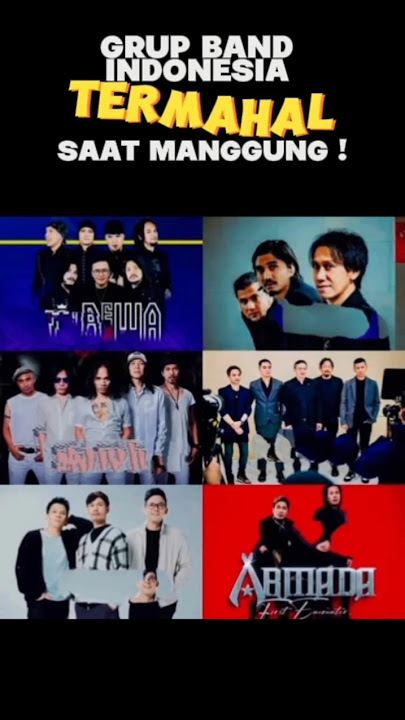 grup band Indonesia termahal saat manggung