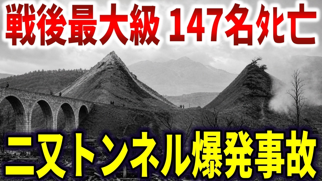 三発目の原爆と呼ばれた悲劇。532トンの火薬が山を吹き飛ばし147名の命を奪った二又トンネル爆発事故【ゆっくり解説】