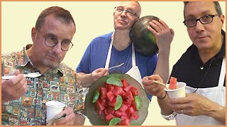 En]한국식 수박화채 맛에 깜놀란 프랑스인/Dessert au Pastèque/Frenchmen Tried Korean watermelon punch [Korean ONNY]