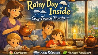 Rainy Cozy Day 🌧️ French Family | Ghibli Style Animation