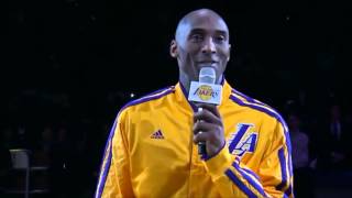 Kobe Bryant Emotional Speech On Jerry Buss's Decease