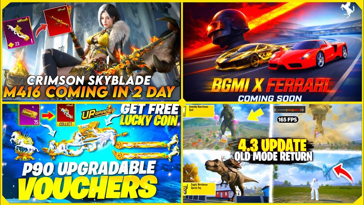 FINALLY 😱 NEXT SUPERCAR 3D LEAKS | NEXT 4.3 UPDATE | P90 UPGRADE GUN SKIN | NEW M416 COMING 2 DAYS 🔥