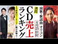 山内惠介に迫る4月の新曲続々オリコンランキングの行方は?椎名佐千子や斬波、三山ひろしに山口ひろみなど