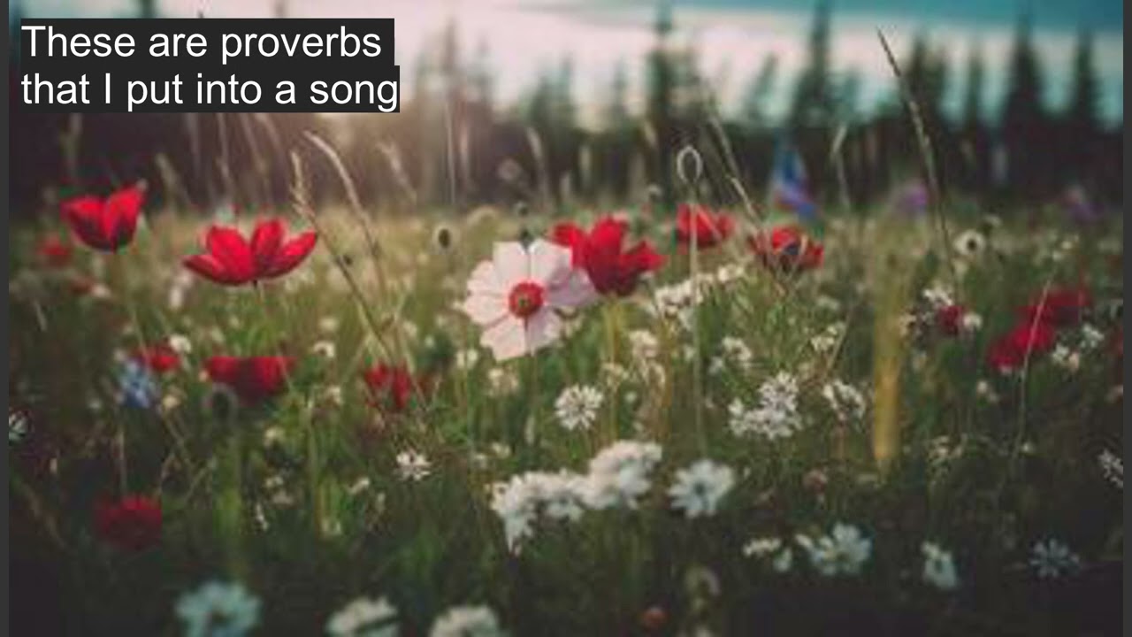 Wisdom is the key - A song about the Proverbs that I made