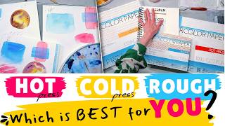 Hot Press vs Cold Press vs Rough Watercolor Paper (Thorough Real Test)