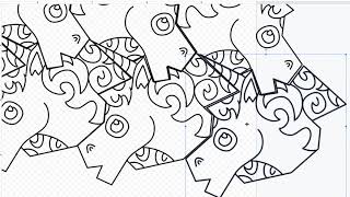 Tessellations in Google Drawing: Reflection