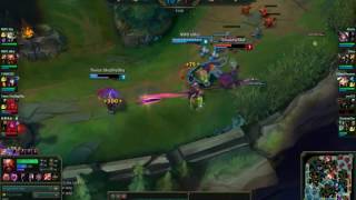 Gragas E FLASH gank