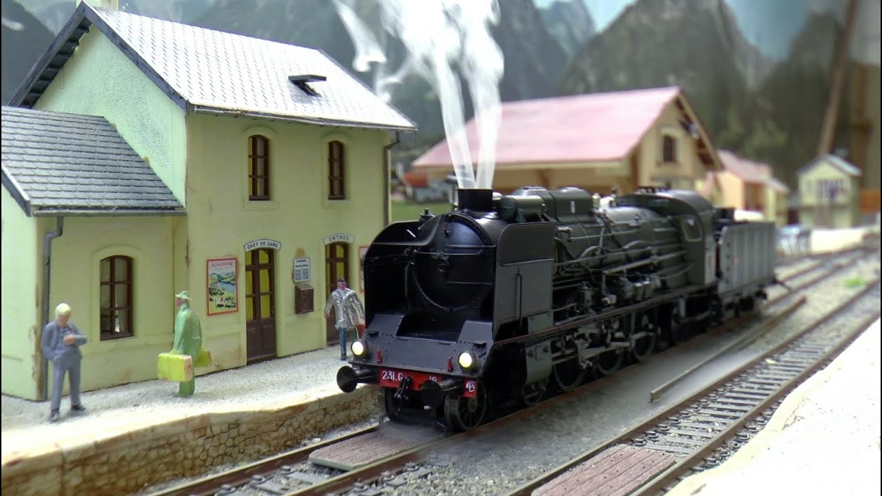 Trains miniatures ho Pacific 231G18 et 030TU71 ree YouTube