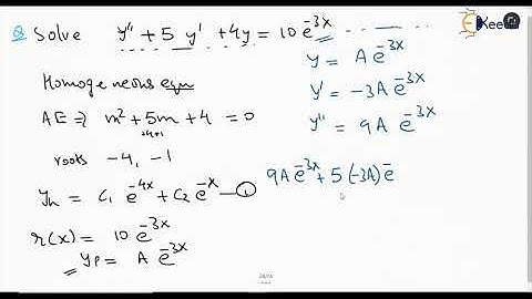 Mastering Method Of Undetermined Coefficients In GATE Engineering Mathematics | Question 1