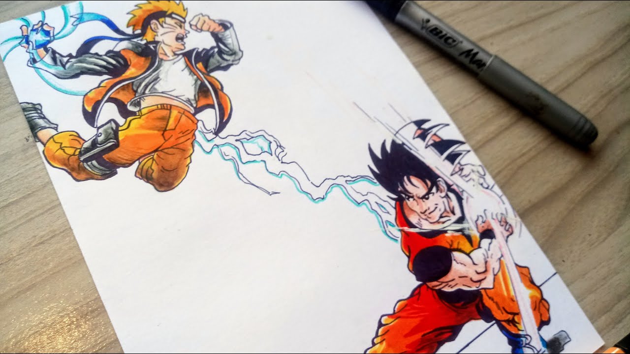 Como Desenhar o Goku Instinto Superiro l Naruto Kurama 