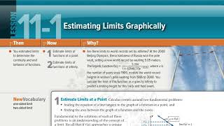 11-1 Estimating Limits Graphically. Example 2