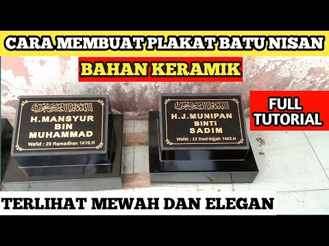 Cara Membuat Dudukan Batu Nisan