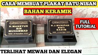 CARA MEMBUAT BATU NISAN‼️DIY Dari Keramik Murah & Mudah