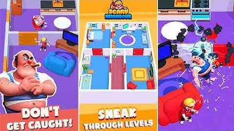 scary neighbour prank master 3d - Gameplay Walkthrough (Android,iOS)