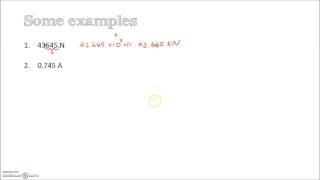 Units, prefixes and engineering notation 2