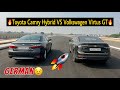 Toyota Camry Hybrid VS Volkswagen Virtus GT Drag Race👿| Game Khatam😂      #virtus #camry #dragrace
