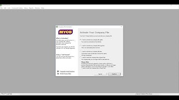 A12 How to Activate Your MYOB / ABSS Company File