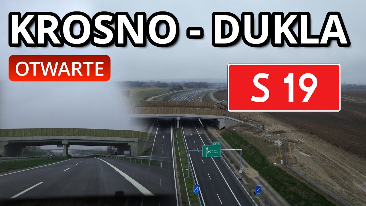 Droga ekspresowa S19 Krosno - Dukla. Przejazd po otwarciu.