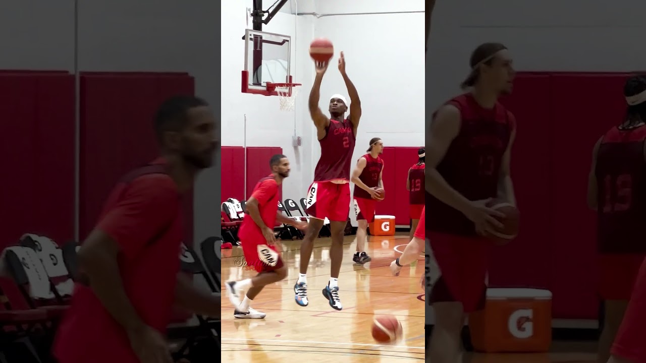 SGA 3 Point Practice at 2024 Canada Basketball