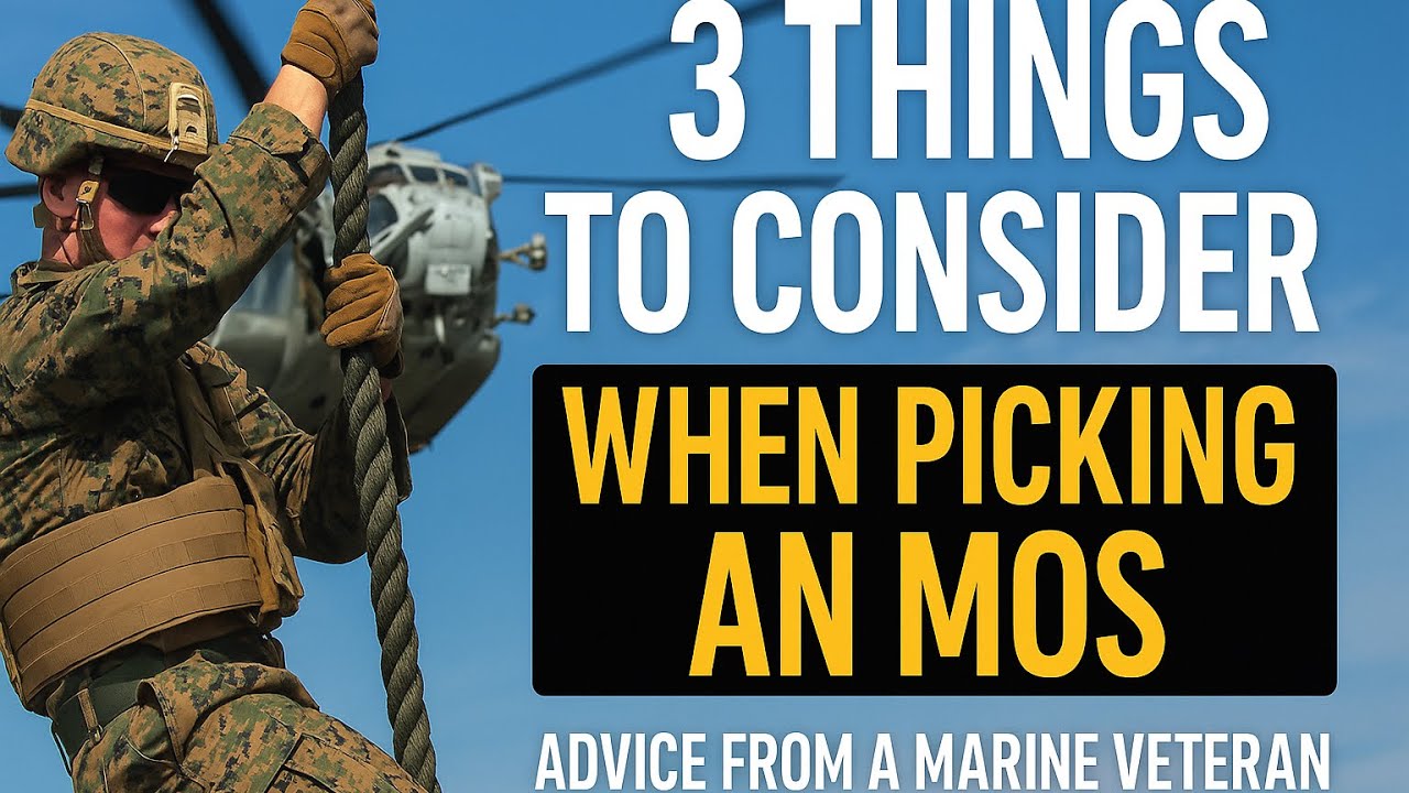 Don’t Pick the Wrong MOS — What Every Future Marine Needs to Know - YouTube