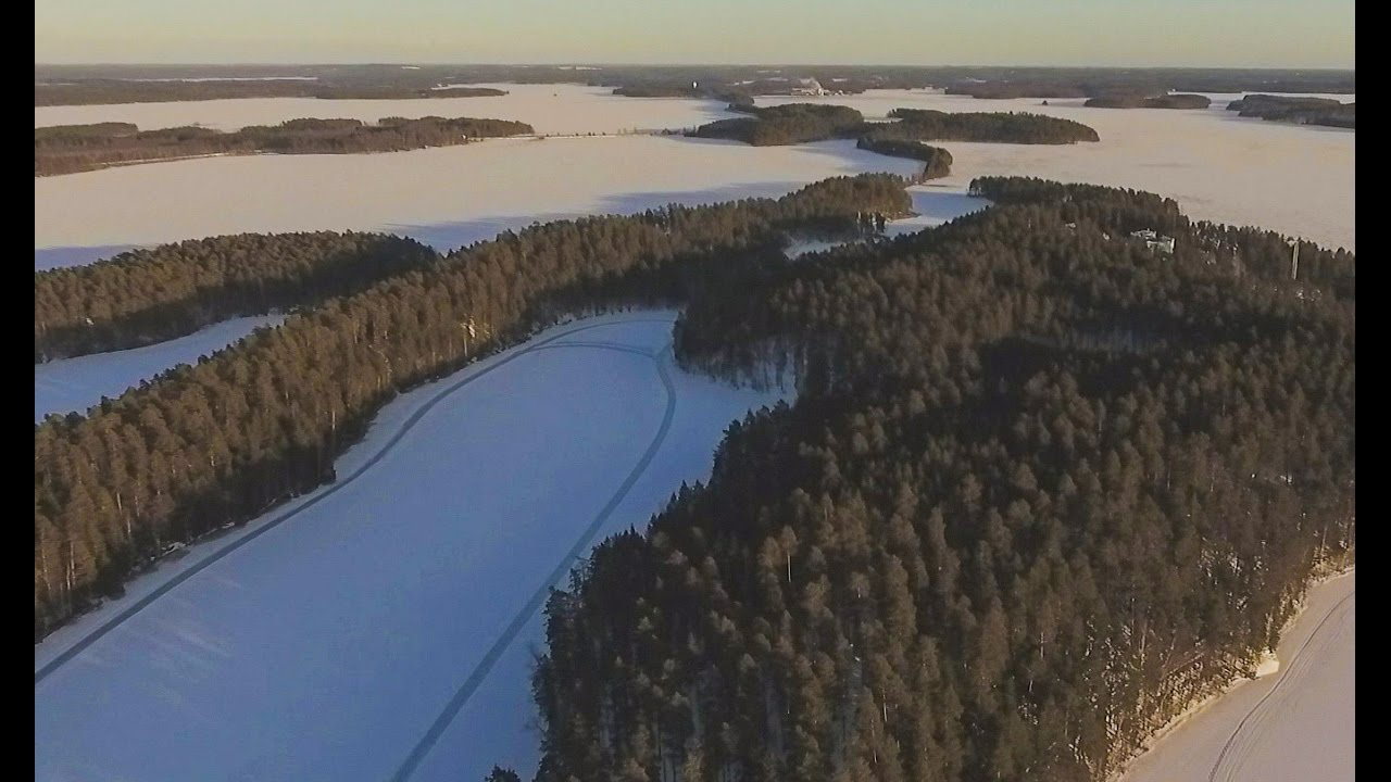 Tour skating on frozen lake Saimaa | Punkaharju Finland