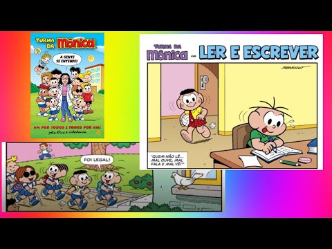 Turma da Mônica em LER E ESCREVER | Gibi Narrado | Historinha do dia