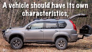 Each vehicle has its own character. The specifications of this x-trail are mine/車両外観を紹介するけど気になるものある？