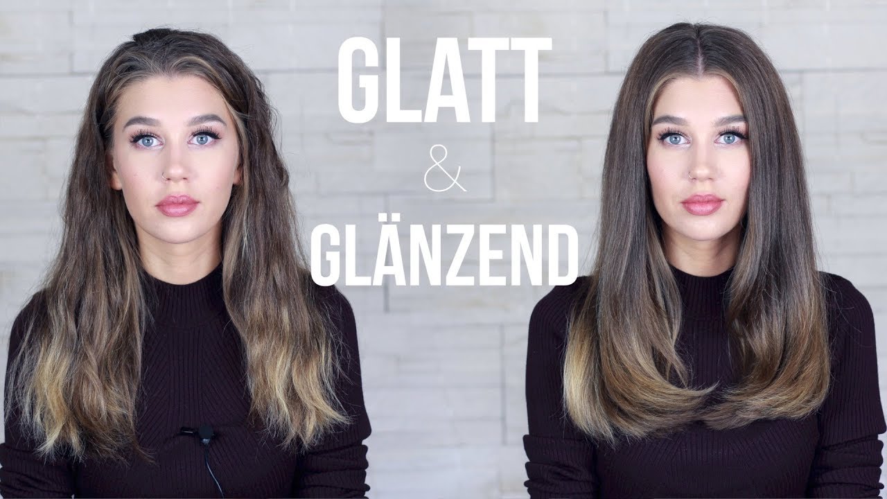 Haare Glatt Und Glanzend Fonen Meine Tipps Tricks Haarroutine Youtube