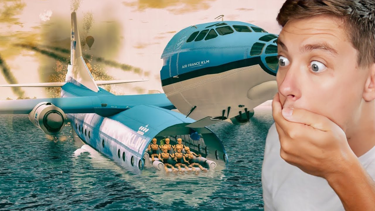 Reacting To SCARY Plane Crashes in beamNG