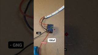 relay and capacitor experiment #electronics #Blinking #LED #12v