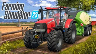Grass Mowing &amp; Making Bales in Fs23 | Farming Simulator 23
