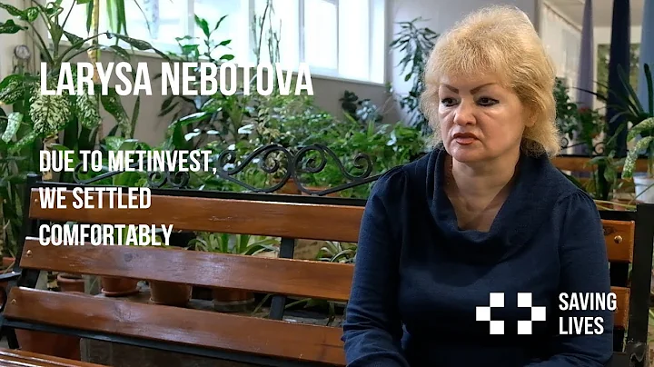 Larysa Nebotova, an internally displaced person fr...