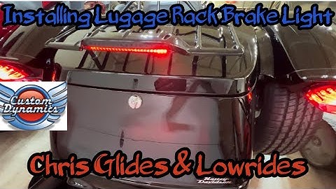 How to install custom dynamics brake light to luggage rack on the 23 Harley-Davidson Road Glide 3